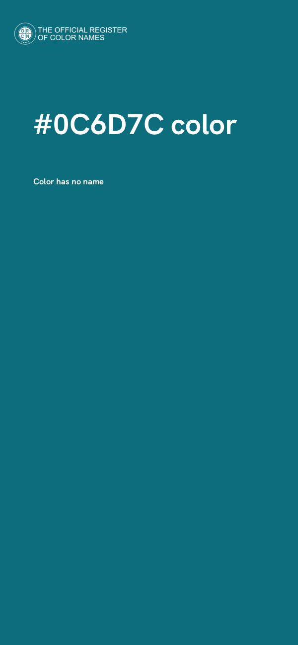 #0C6D7C color image