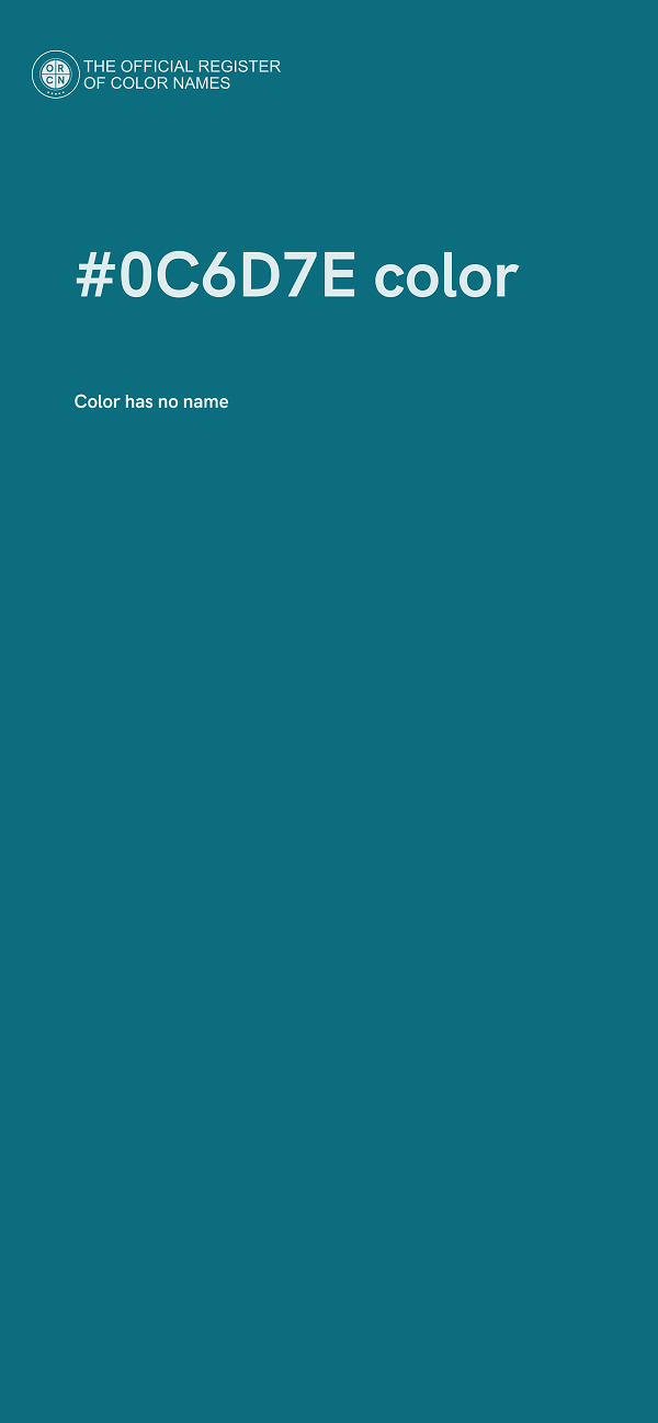 #0C6D7E color image