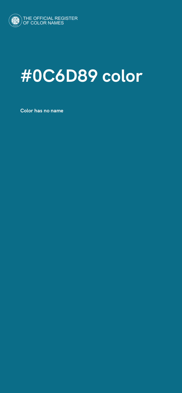 #0C6D89 color image