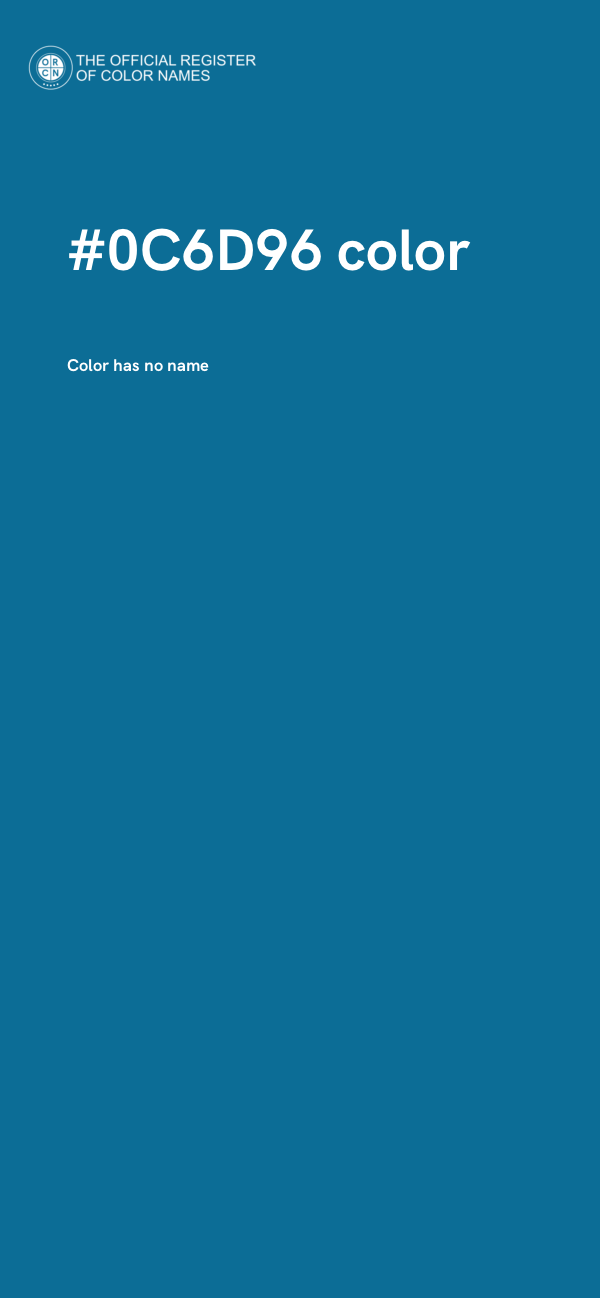 #0C6D96 color image