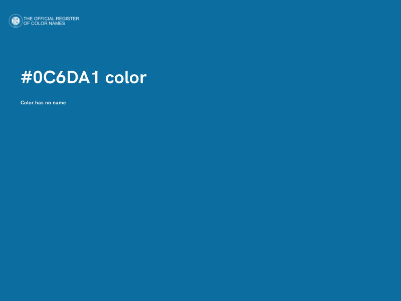 #0C6DA1 color image