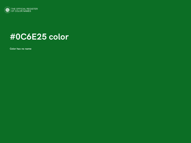 #0C6E25 color image