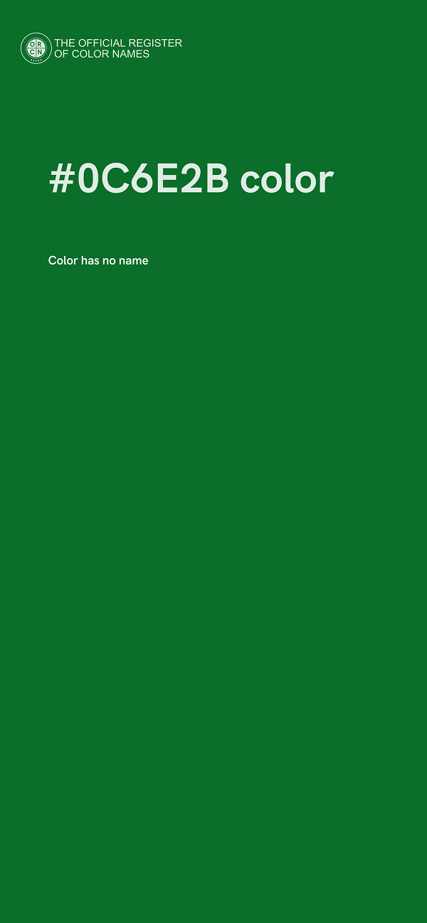 #0C6E2B color image