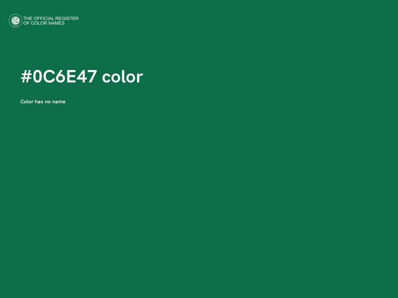 #0C6E47 color image