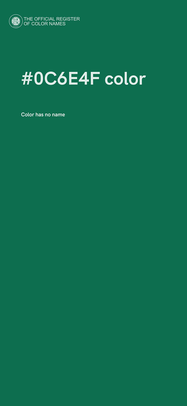#0C6E4F color image