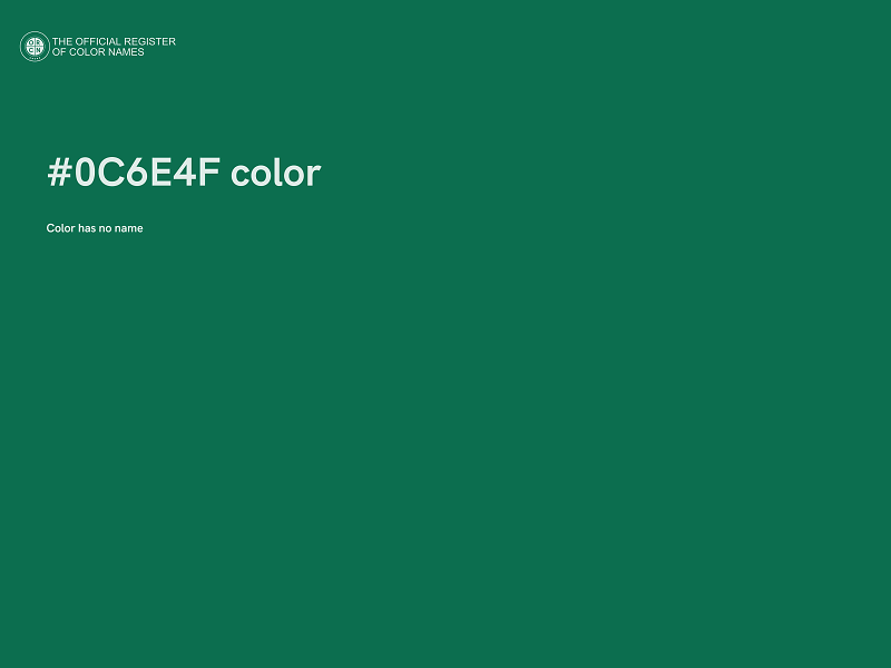 #0C6E4F color image