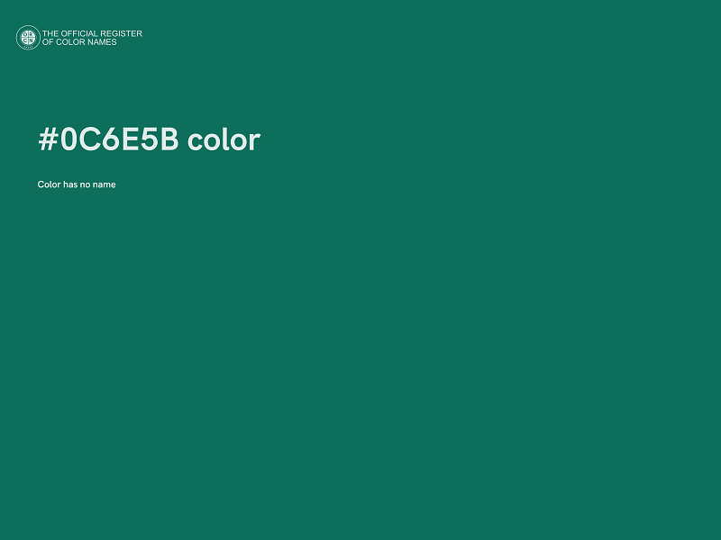 #0C6E5B color image