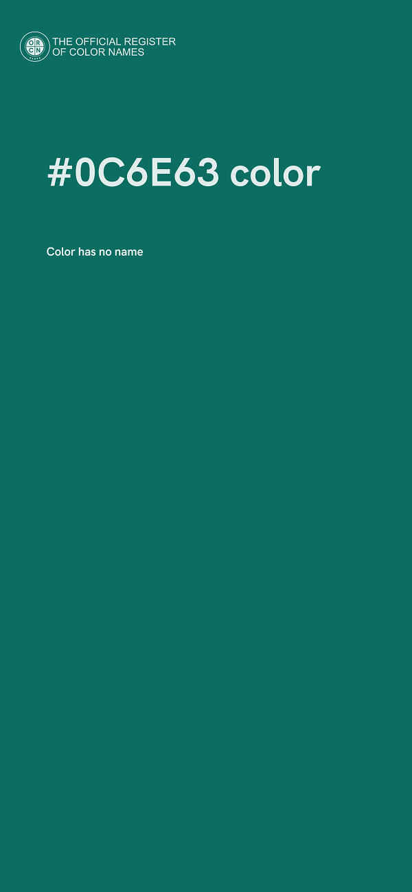 #0C6E63 color image