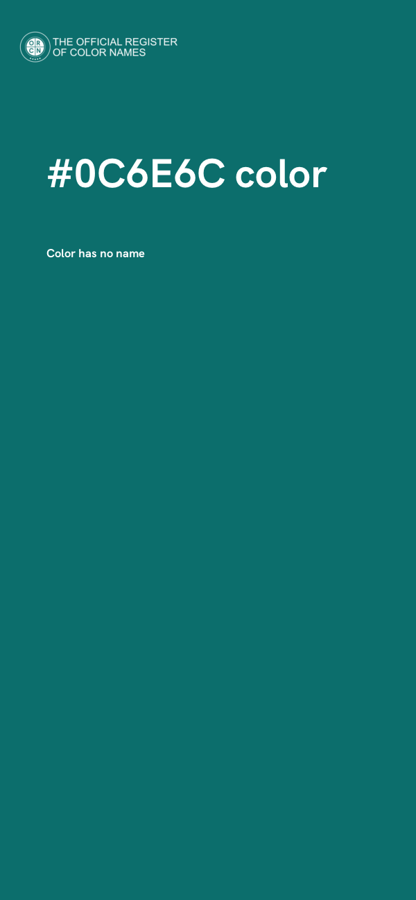 #0C6E6C color image