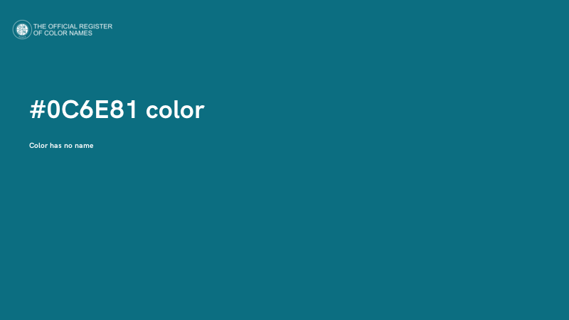 #0C6E81 color image