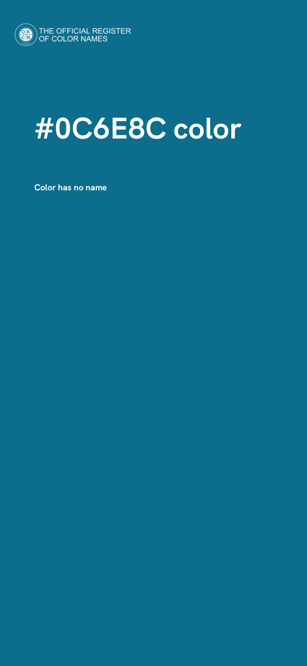 #0C6E8C color image