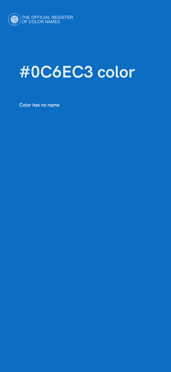 #0C6EC3 color image