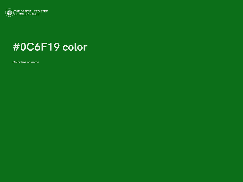 #0C6F19 color image