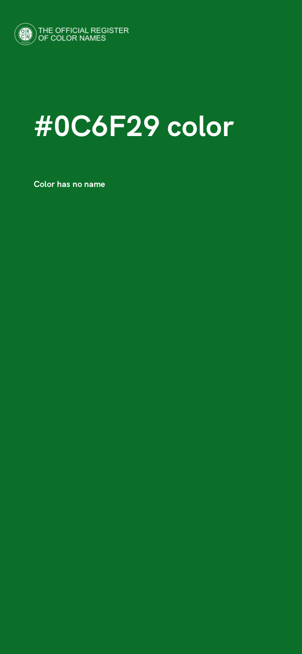 #0C6F29 color image