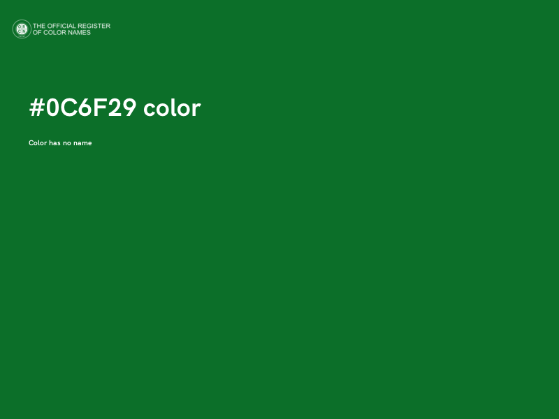 #0C6F29 color image