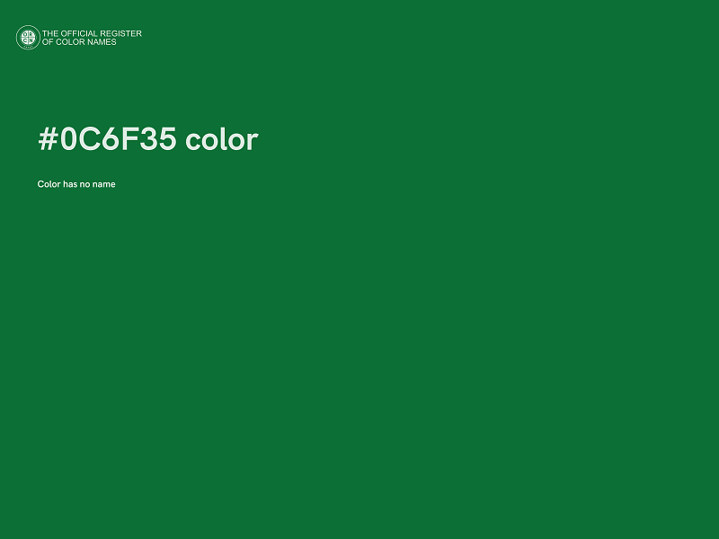 #0C6F35 color image