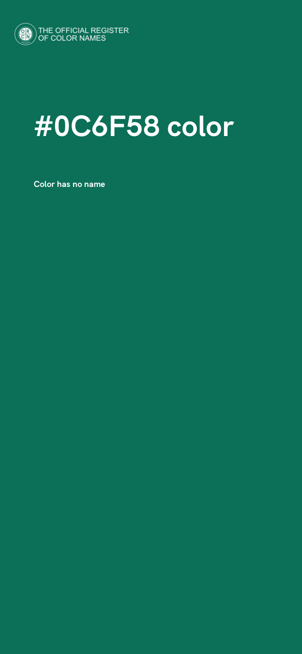 #0C6F58 color image
