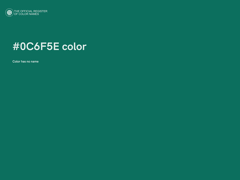 #0C6F5E color image