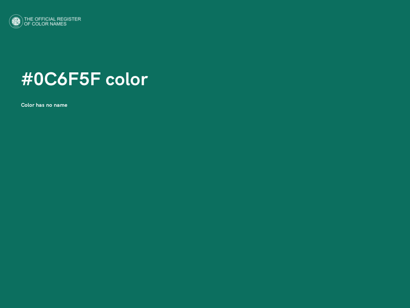 #0C6F5F color image