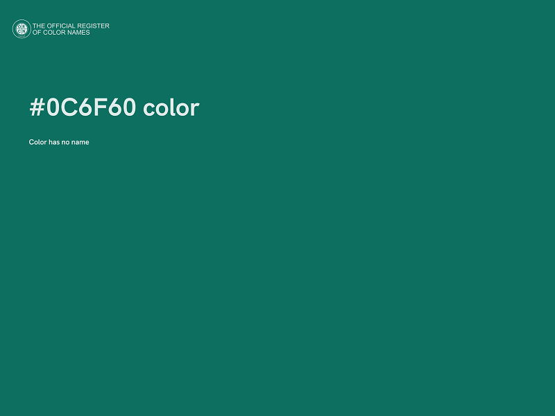 #0C6F60 color image