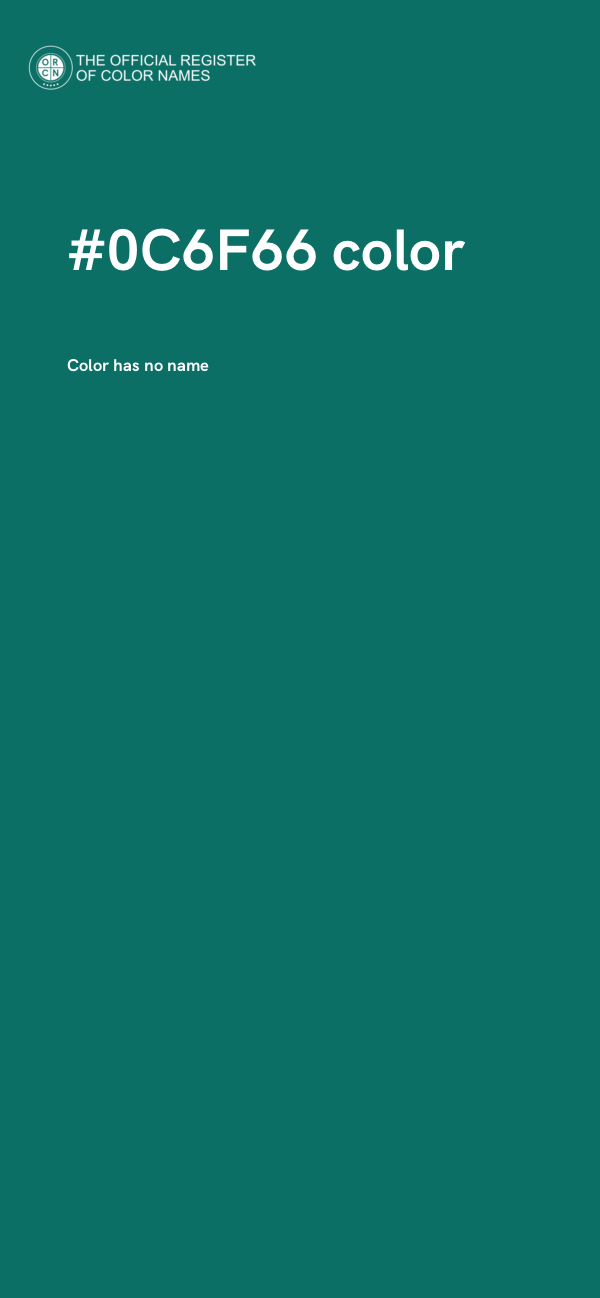#0C6F66 color image