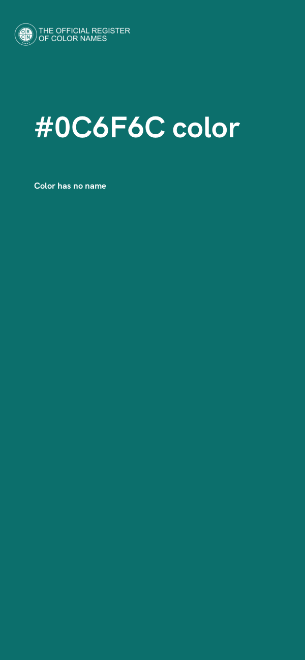 #0C6F6C color image