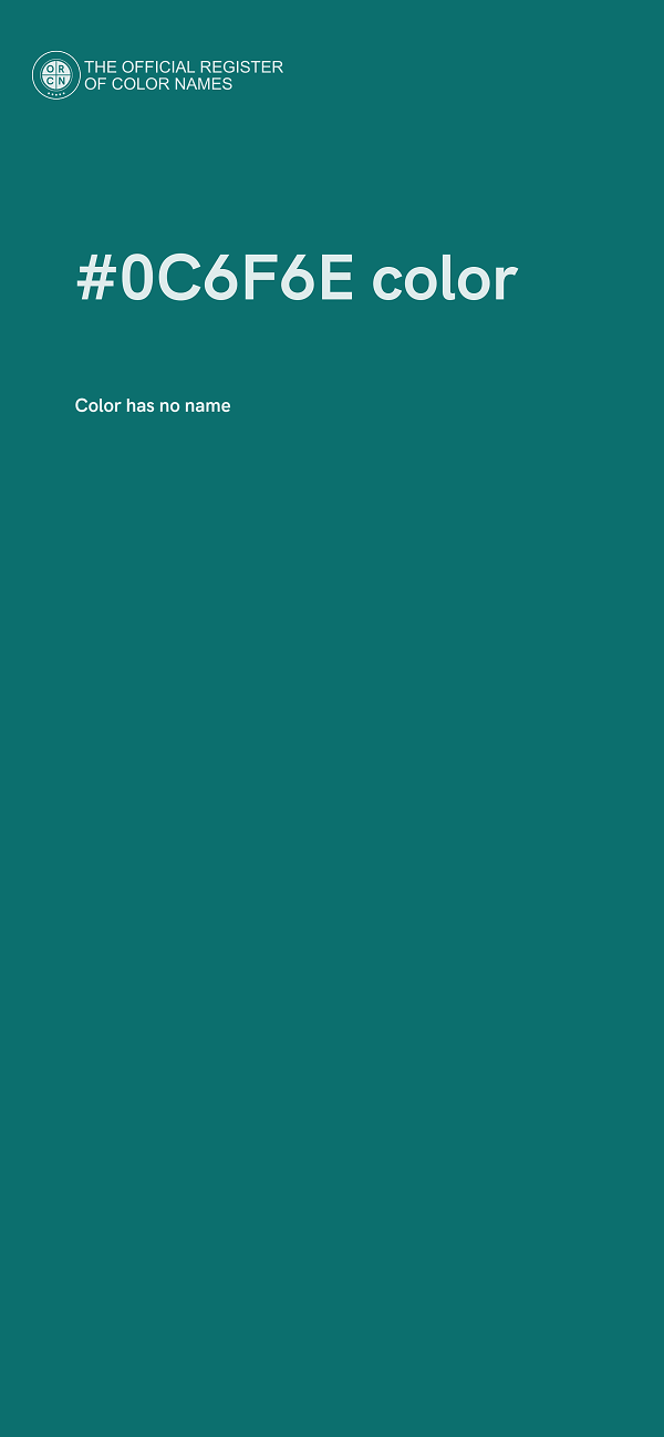#0C6F6E color image