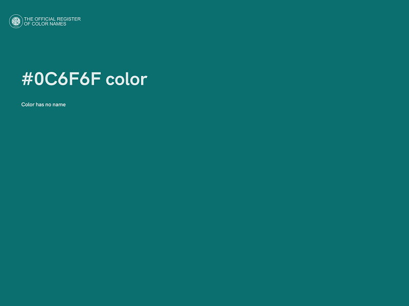 #0C6F6F color image