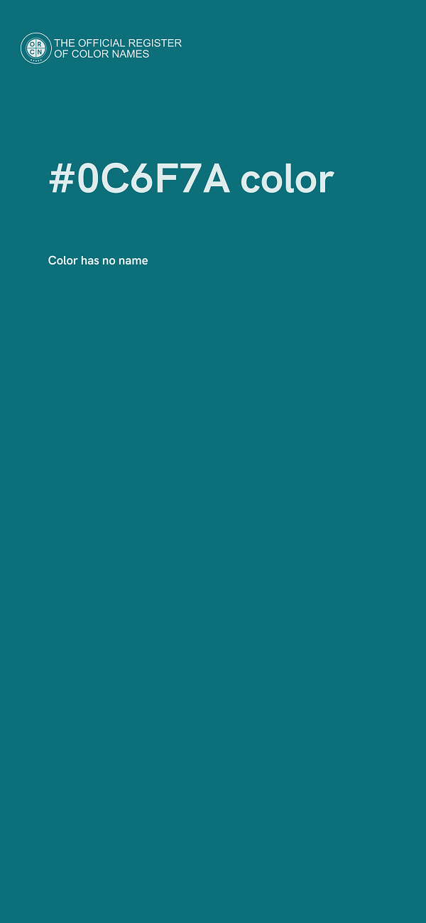 #0C6F7A color image