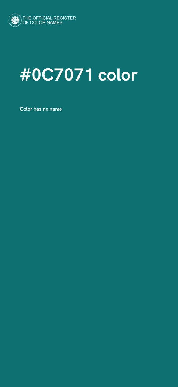 #0C7071 color image
