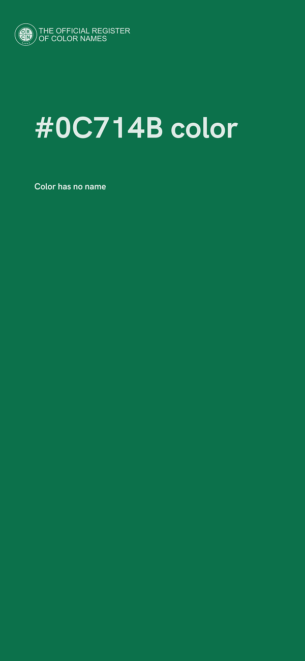 #0C714B color image