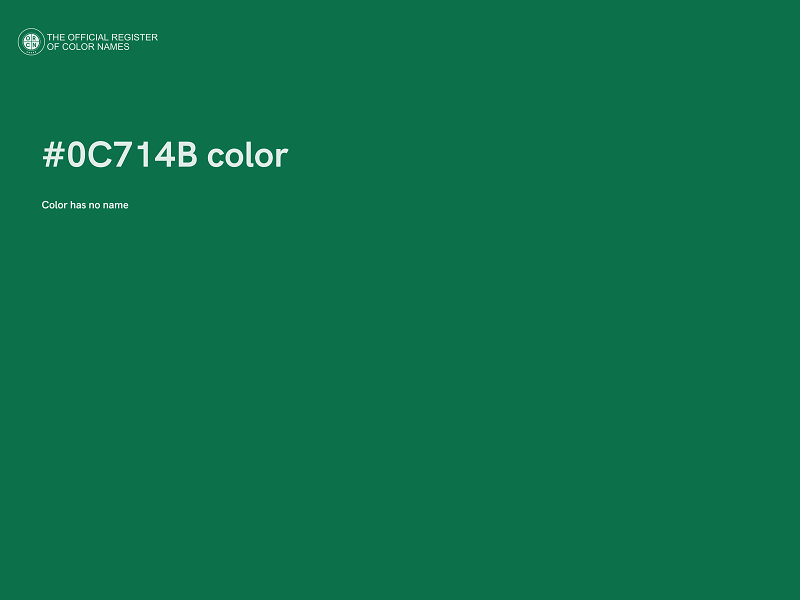 #0C714B color image