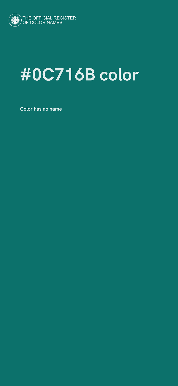 #0C716B color image