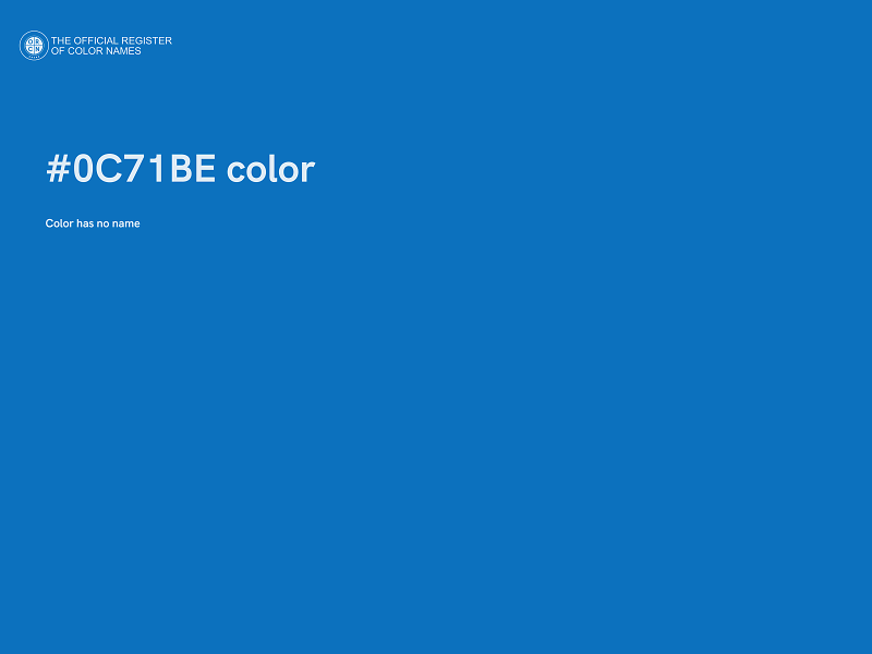 #0C71BE color image