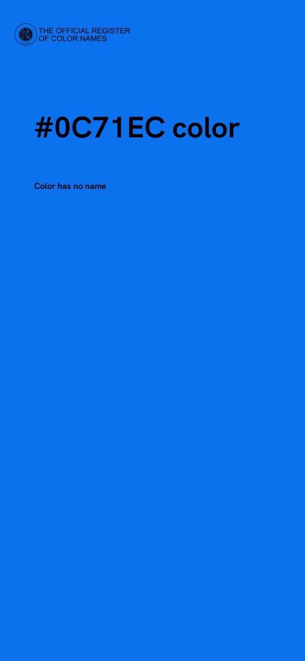 #0C71EC color image