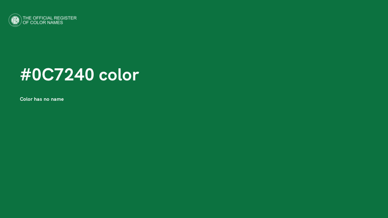 #0C7240 color image