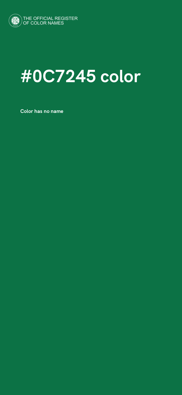#0C7245 color image