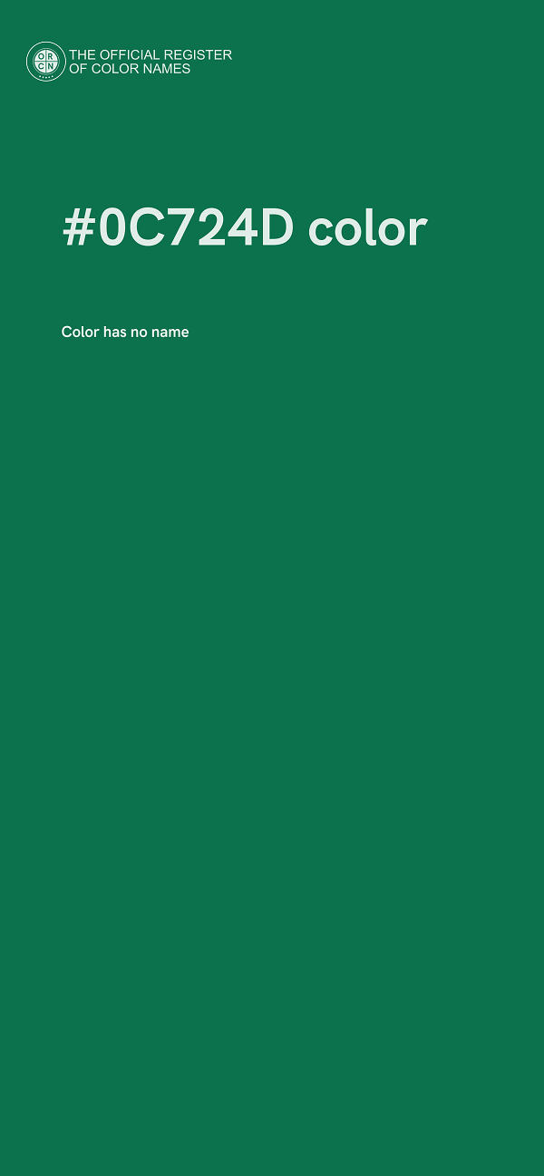 #0C724D color image