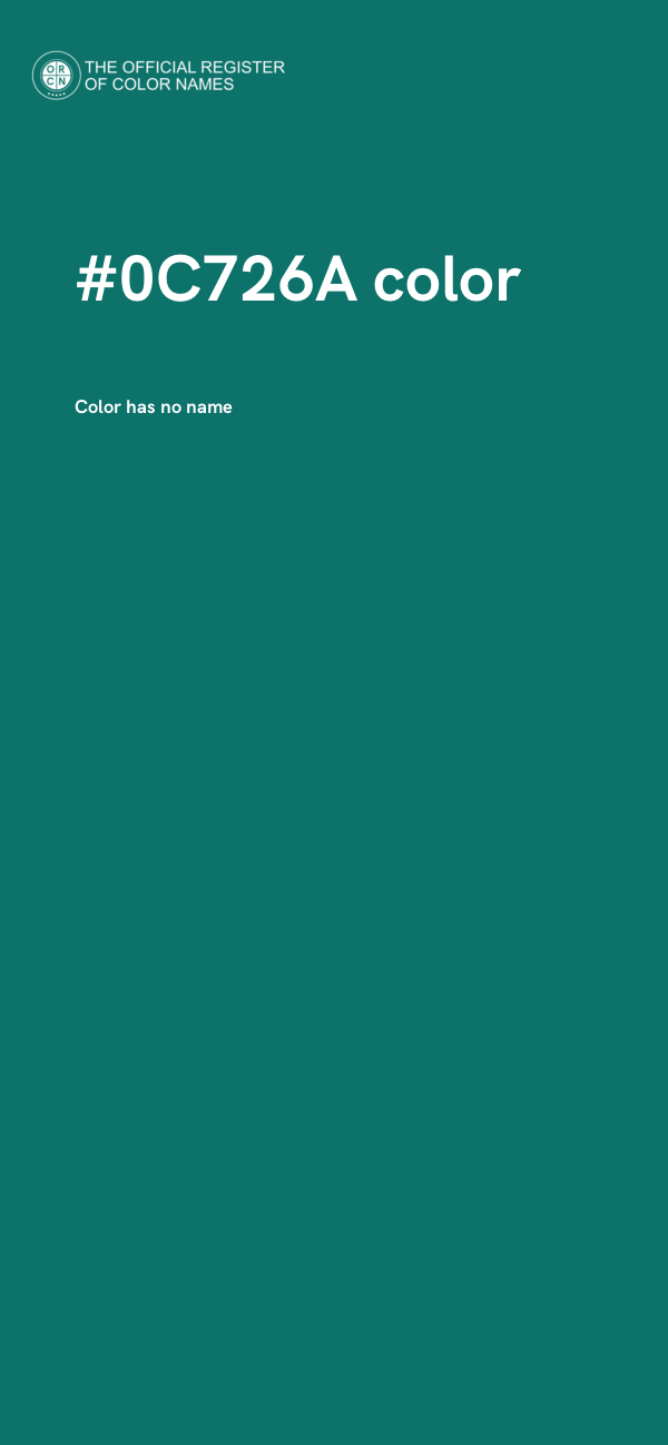 #0C726A color image