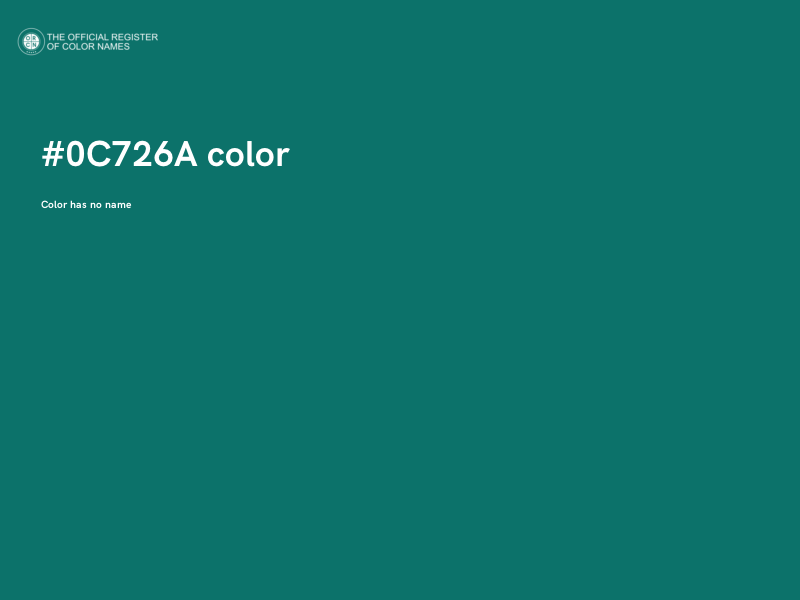 #0C726A color image