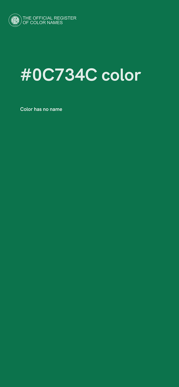 #0C734C color image