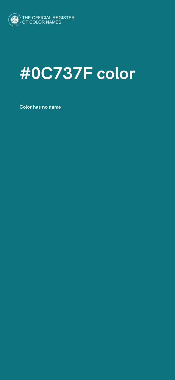 #0C737F color image