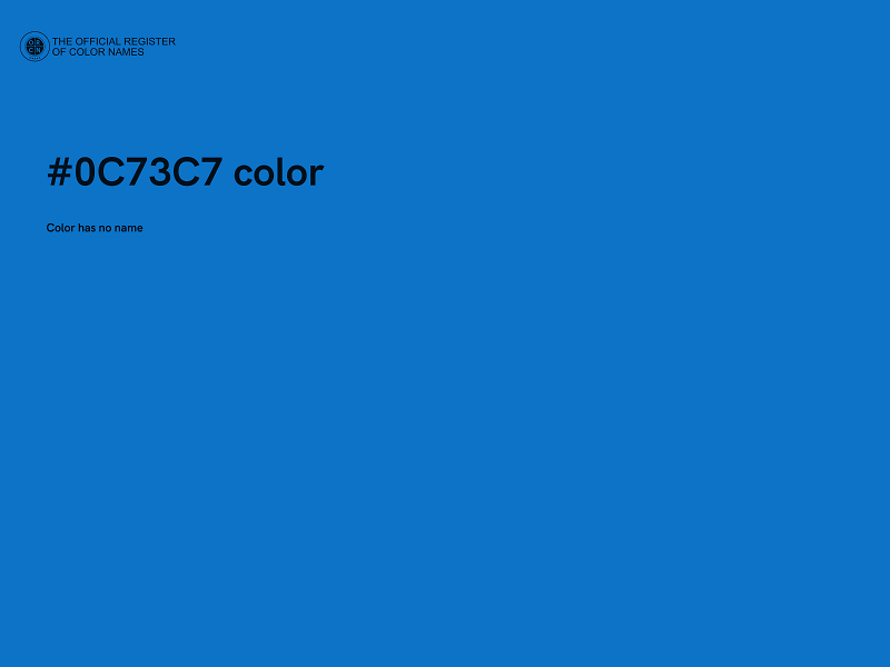 #0C73C7 color image