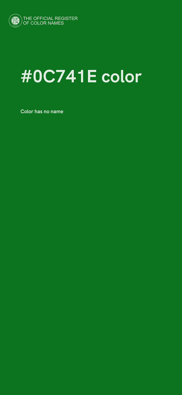 #0C741E color image