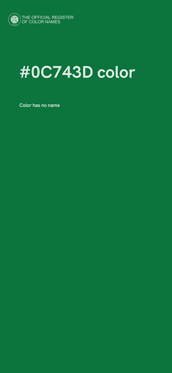 #0C743D color image