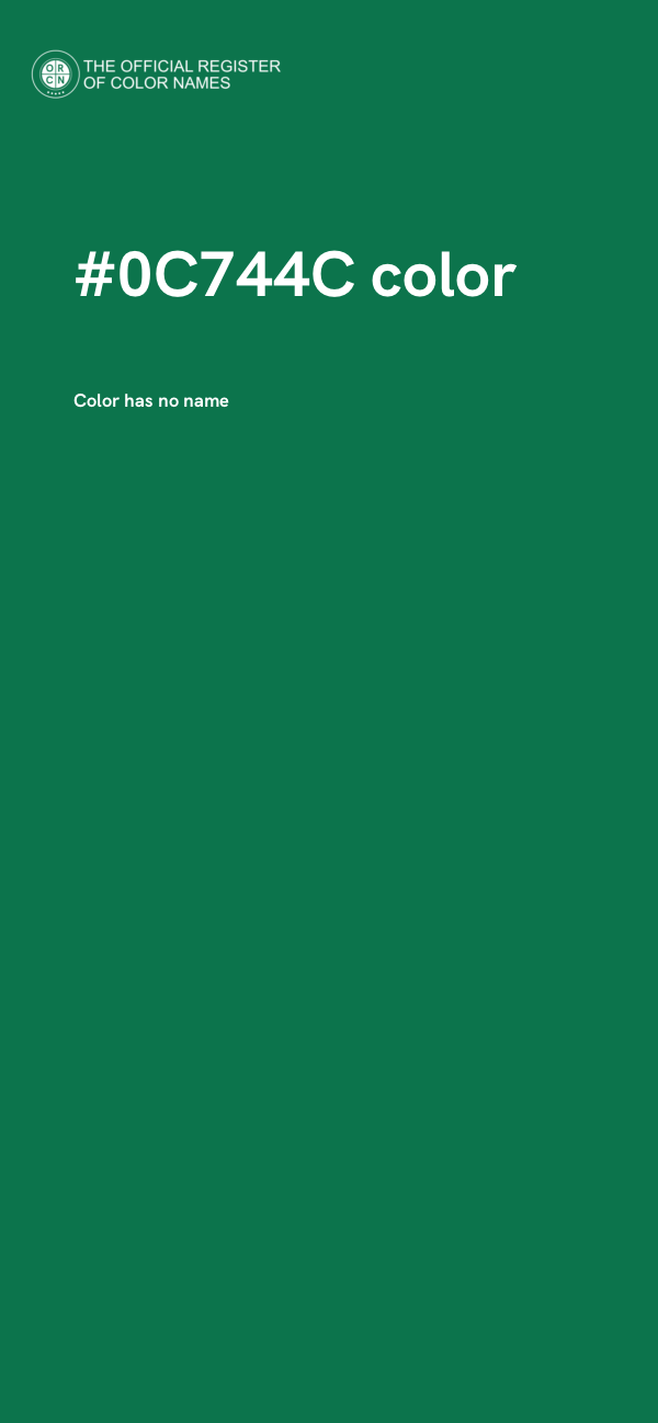 #0C744C color image