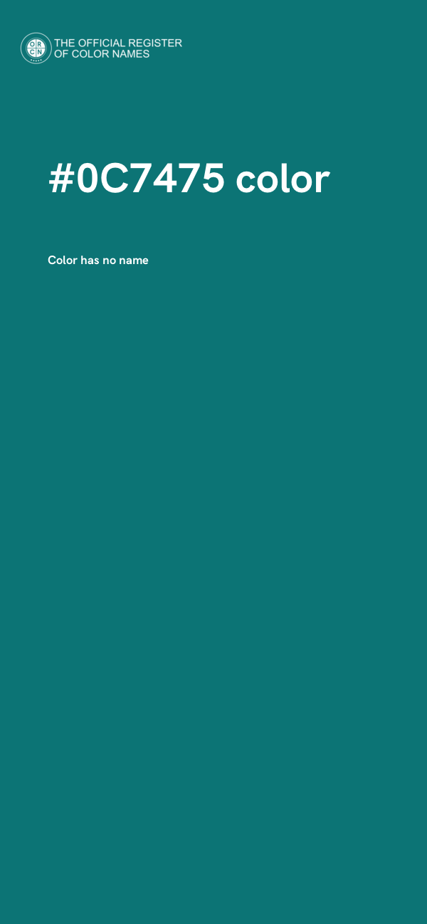 #0C7475 color image