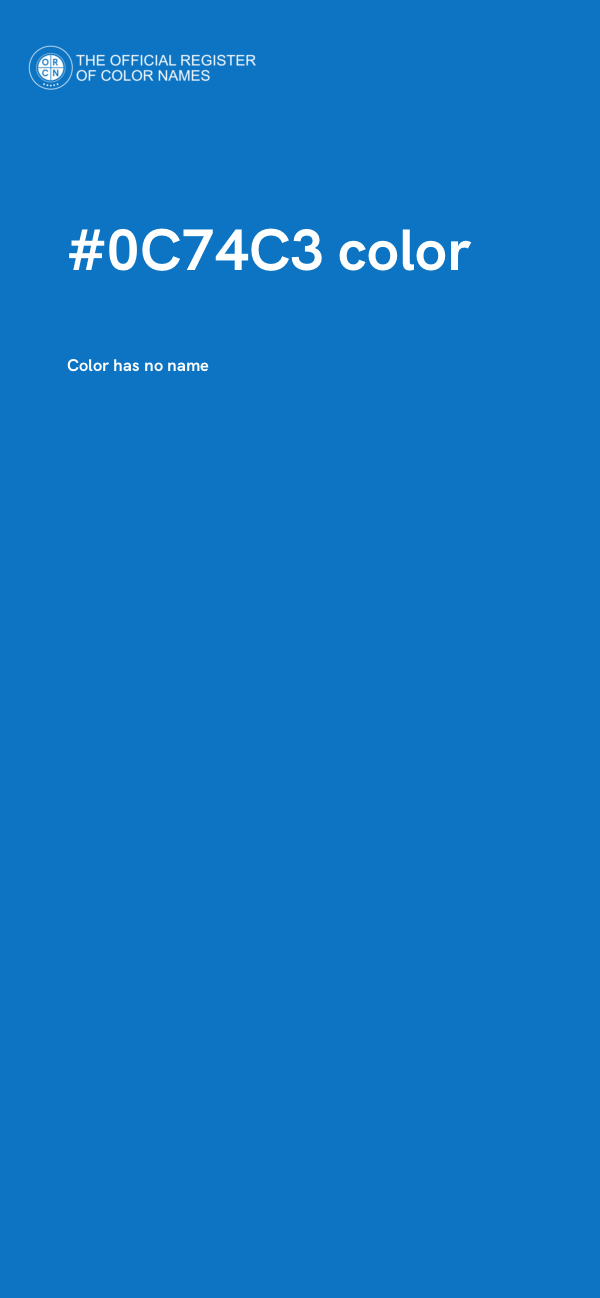 #0C74C3 color image