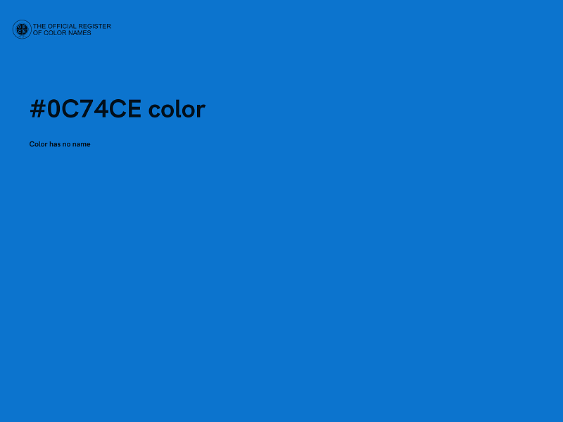 #0C74CE color image