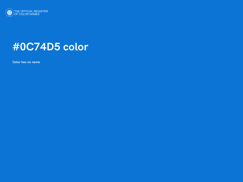 #0C74D5 color image